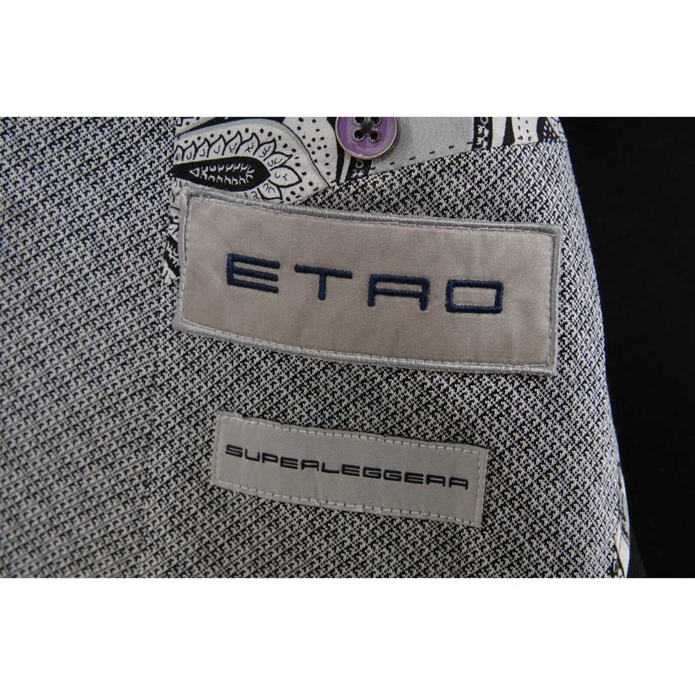 Etro Superleggera NJ Blazer Black White Gray - image 9