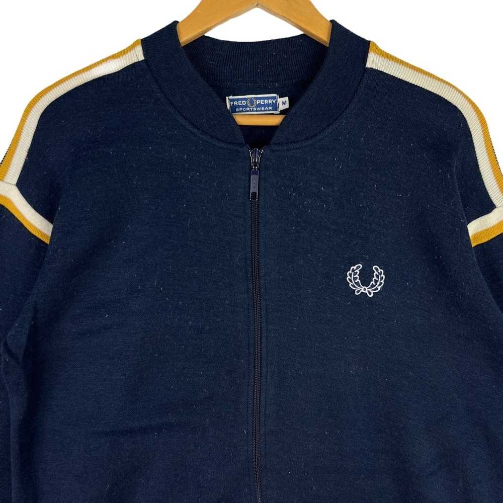 Fred Perry × Vintage Vtg 90s FRED PERRY Sweater J… - image 2