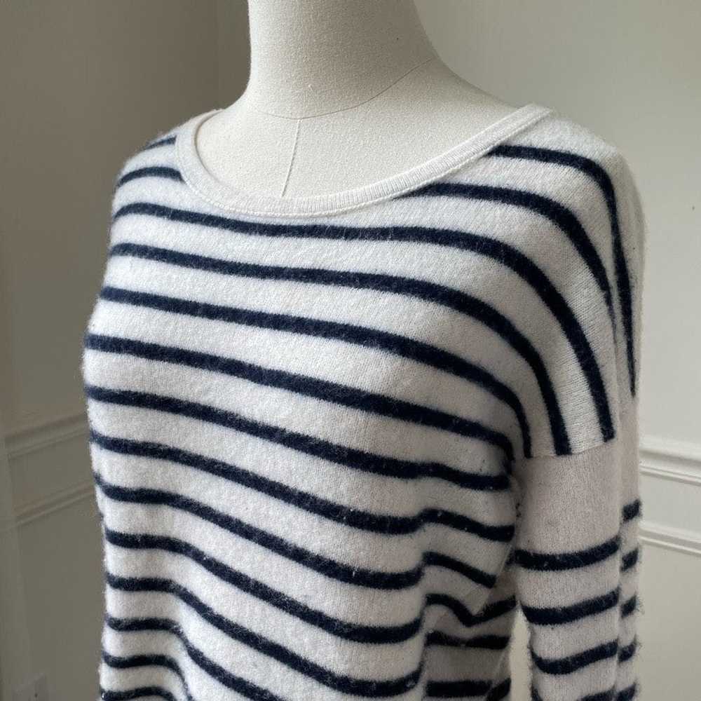 ATM ATM Cashmere Color Blocked Stripe Crew Neck S… - image 3