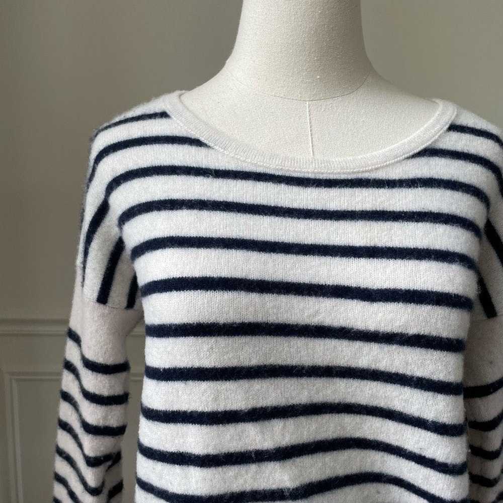 ATM ATM Cashmere Color Blocked Stripe Crew Neck S… - image 5