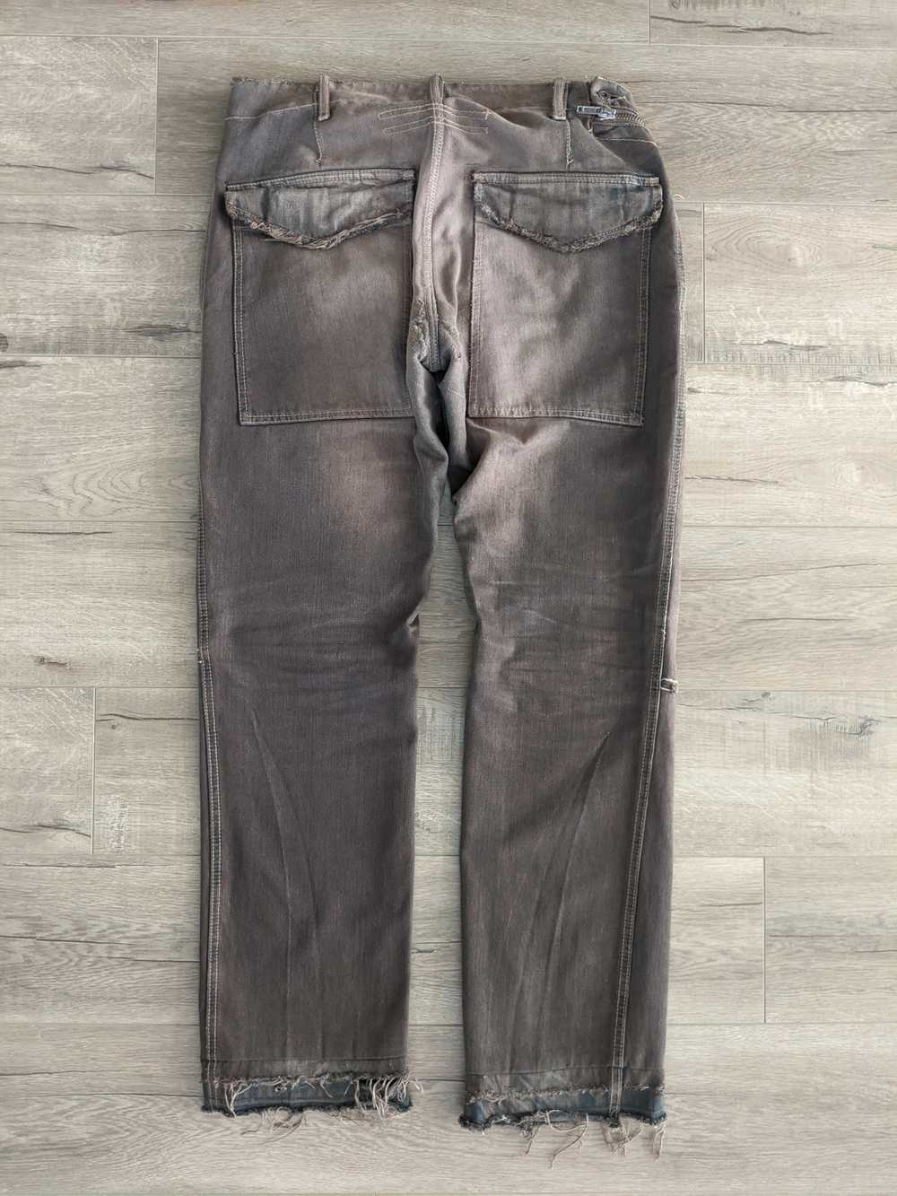 Rick Owens FW06 Rick Owens Brown Aircut Denim - image 2