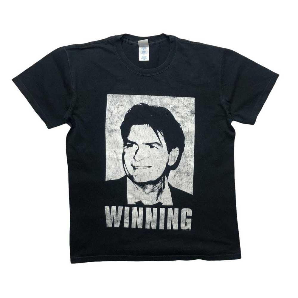 Streetwear × Vintage Charlie Sheen Winning t shirt - image 1