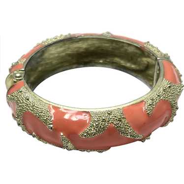 New Betsey Johnson Starfish HInged Bangle top Bracelet