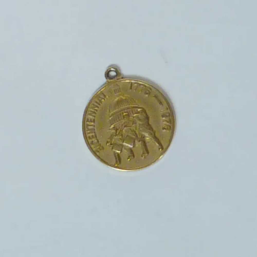 Gold Filled Bicentennial Charm - image 2