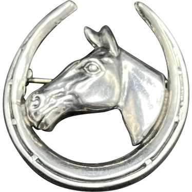 Sterling Horseshoe & Horse Head - image 1