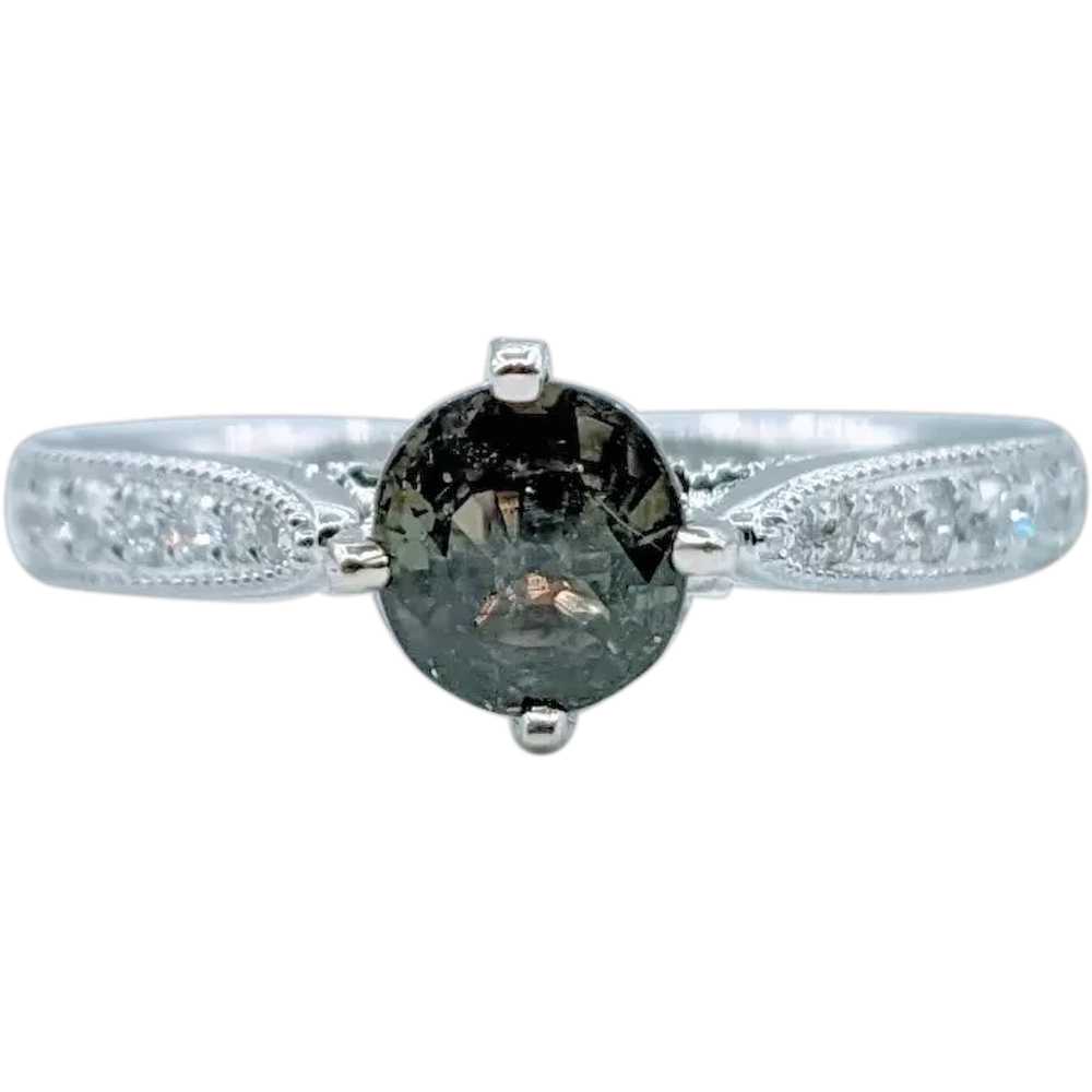 Natural Alexandrite & Diamond Fashion Ring - image 1