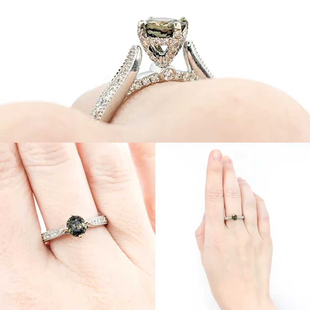 Natural Alexandrite & Diamond Fashion Ring - image 3