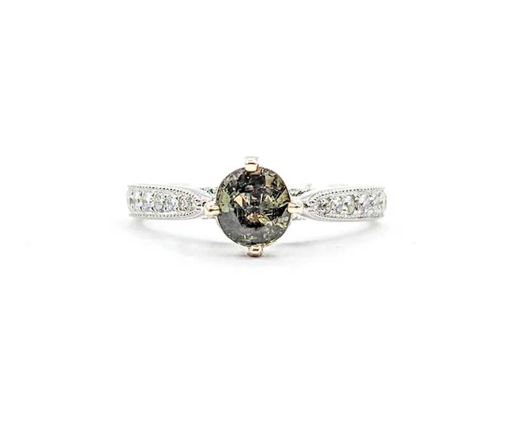 Natural Alexandrite & Diamond Fashion Ring - image 4