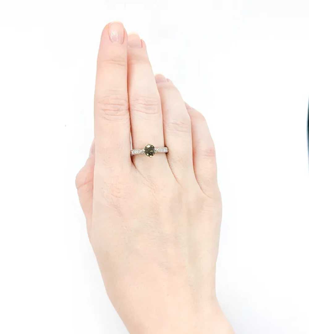 Natural Alexandrite & Diamond Fashion Ring - image 7