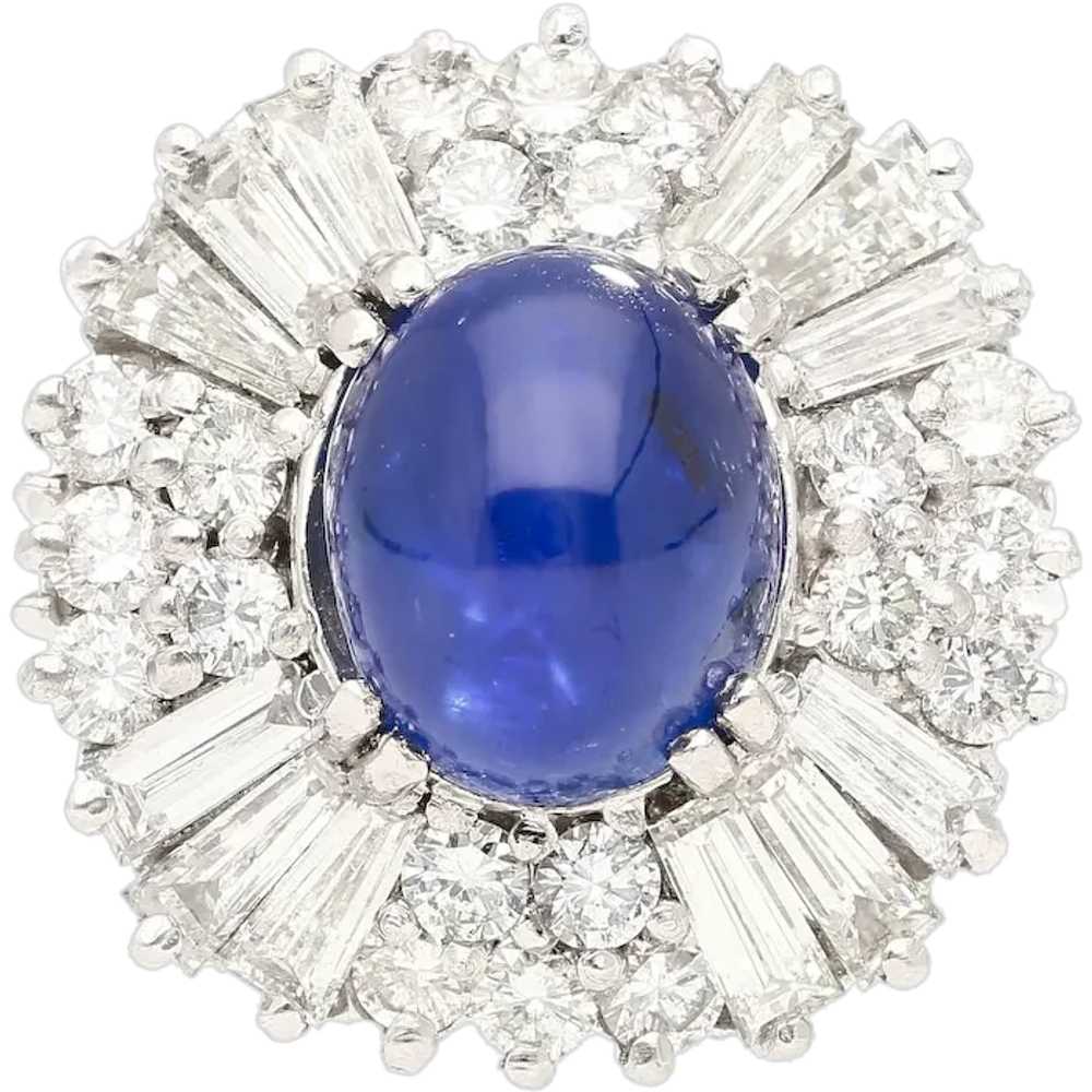 6 Carat Royal Blue No Heat Burma Star-Sapphire an… - image 1