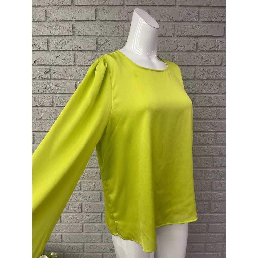 Vince Camuto Vince Camuto Lime Green Satin Long S… - image 3