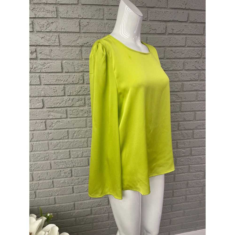 Vince Camuto Vince Camuto Lime Green Satin Long S… - image 4