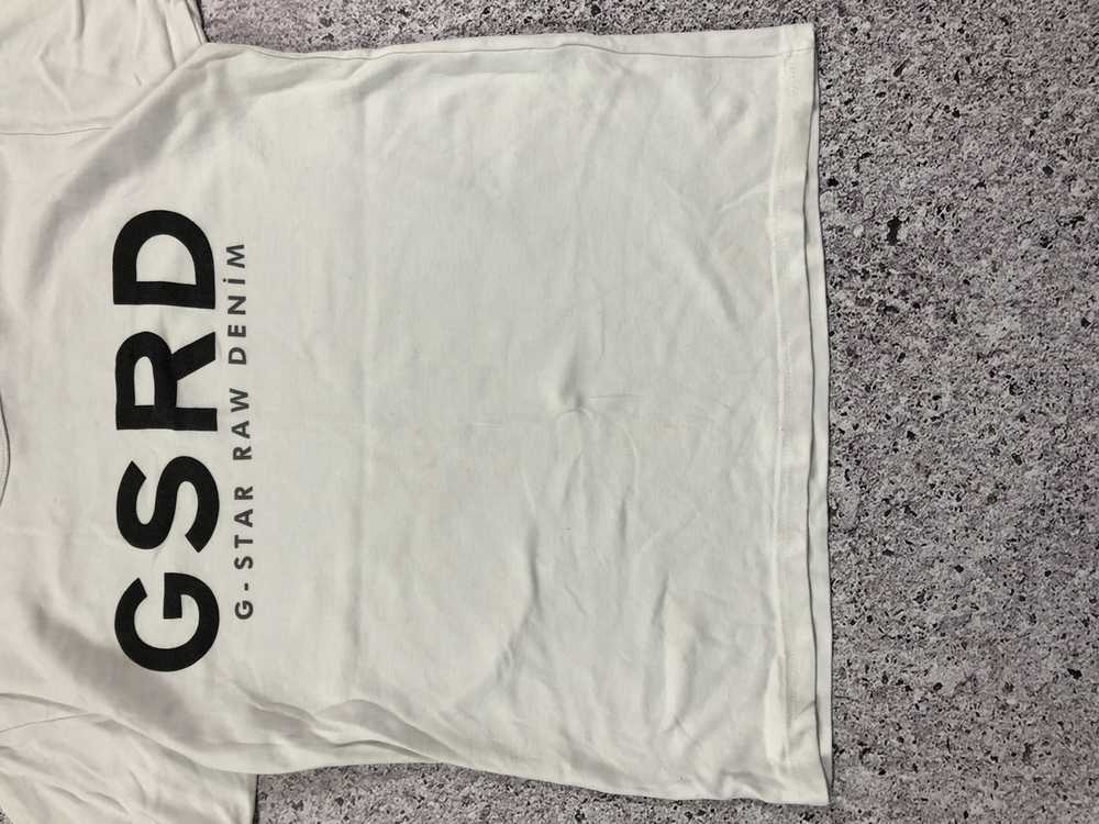 G Star Raw × Gstar Gstar white tee big logo M - image 2