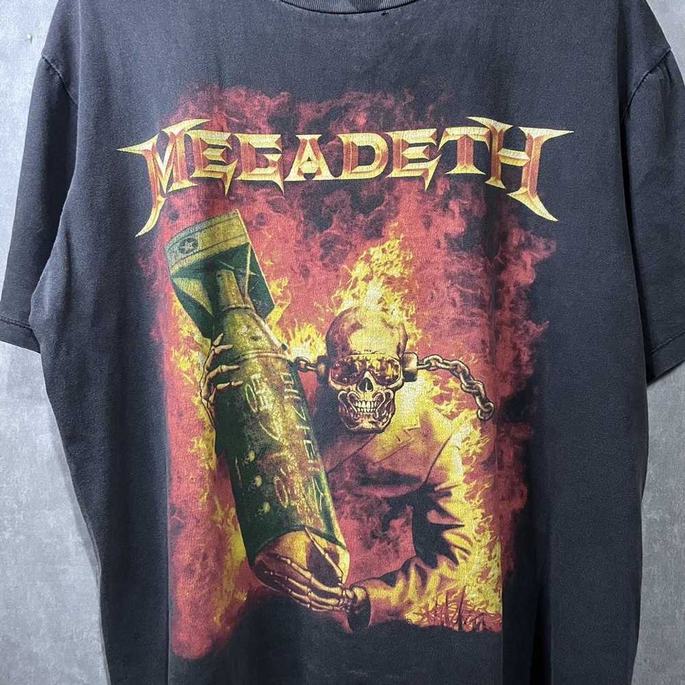 Band Tees × Megadeth Megadeath Raw Faded Color - image 3