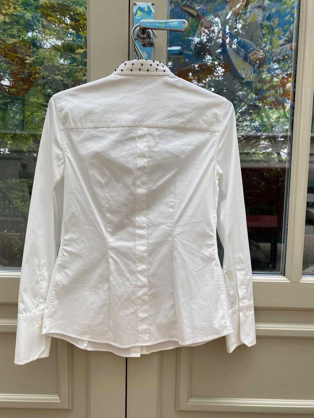 Brunello Cucinelli Studded Collar White Cotton Sh… - image 3