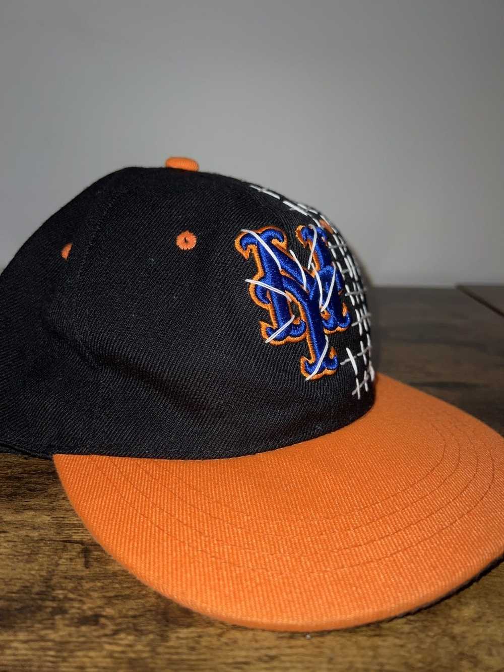 Vintage Vintage New York Mets sashiko stitched hat - image 2