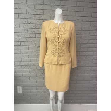 Other Donna Morgan Petite Yellow Embellished Skir… - image 1