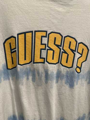 Guess Guess Originals Blue/White Tie Dye Tee (XL)