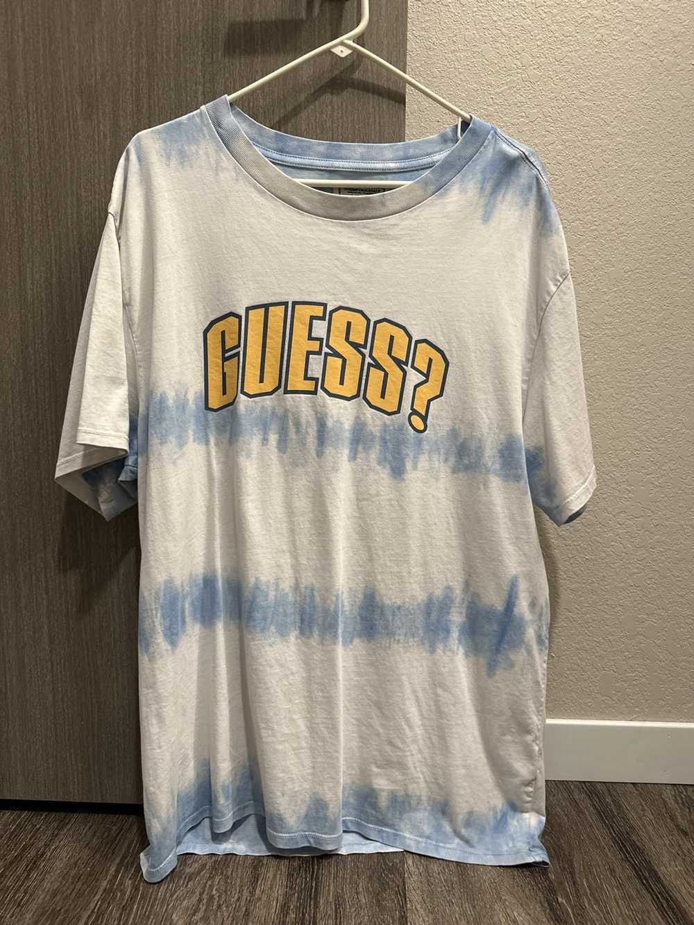 Guess Guess Originals Blue/White Tie Dye Tee (XL) - image 2