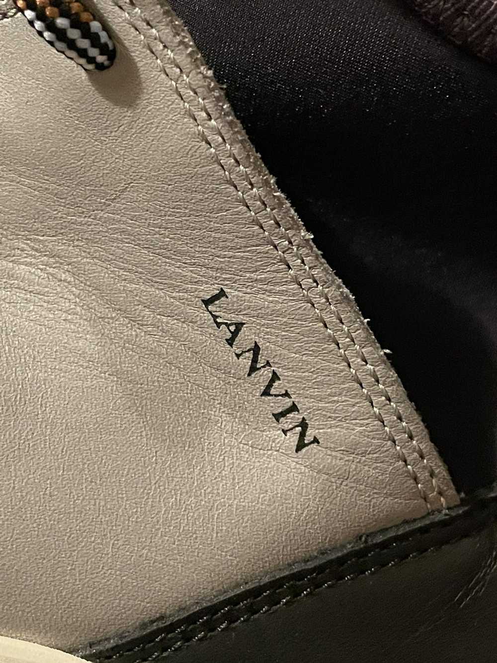 Lanvin Lanvin Colorblock Neoprene and Leather Sne… - image 6