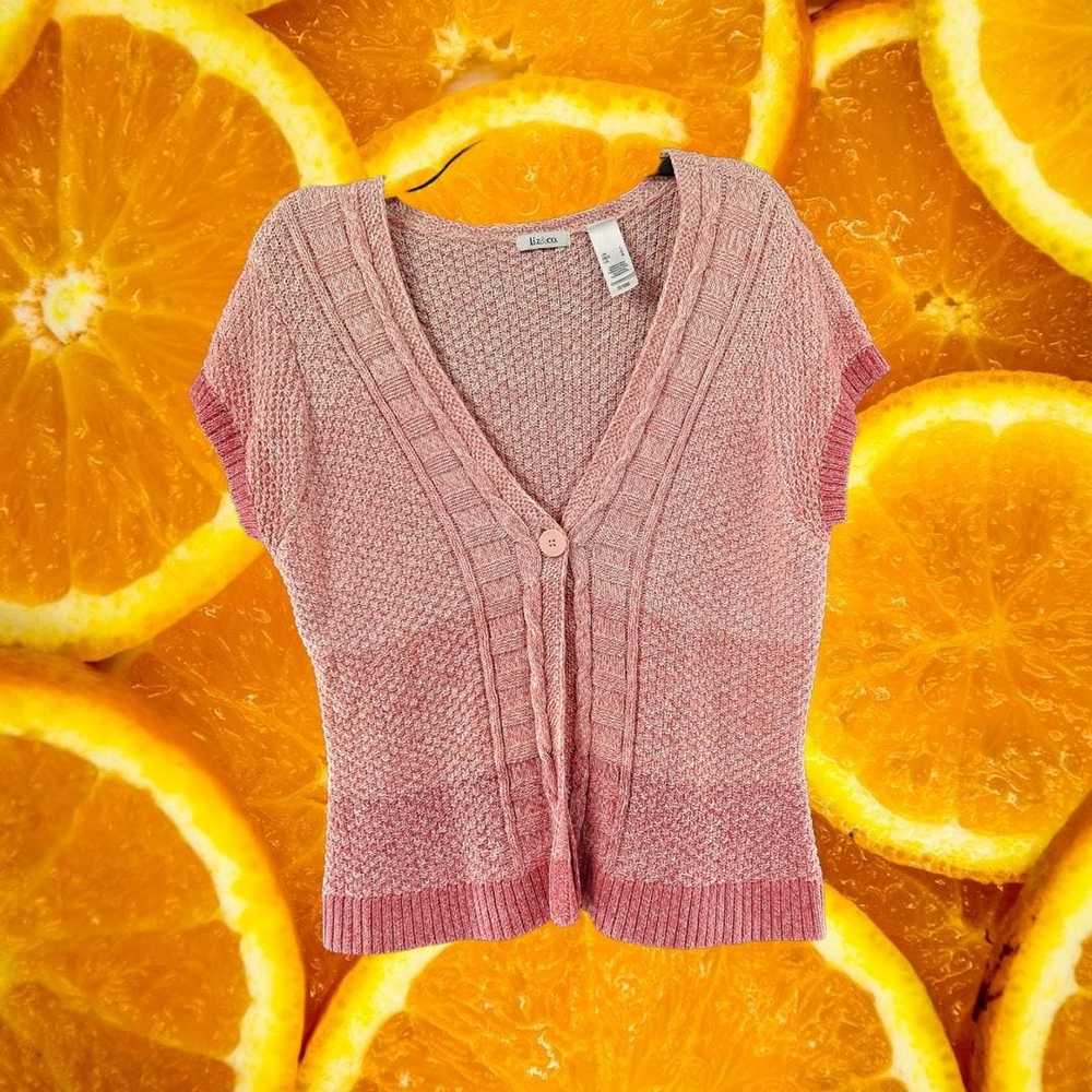 Designer Pink Ombre Sweater Vest by Liz & Co 100%… - image 1