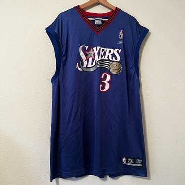 SIXERS Maillot Iverson N°3 Vintage 00s Reebok NBA Made in Korea