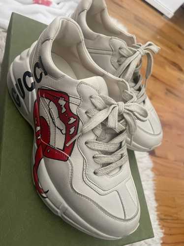 Gucci GUCCI White Leather Rhyton Sneaker