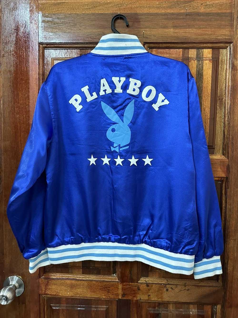 Playboy × Vintage VIntage Playboy Varsity / Bombe… - image 1