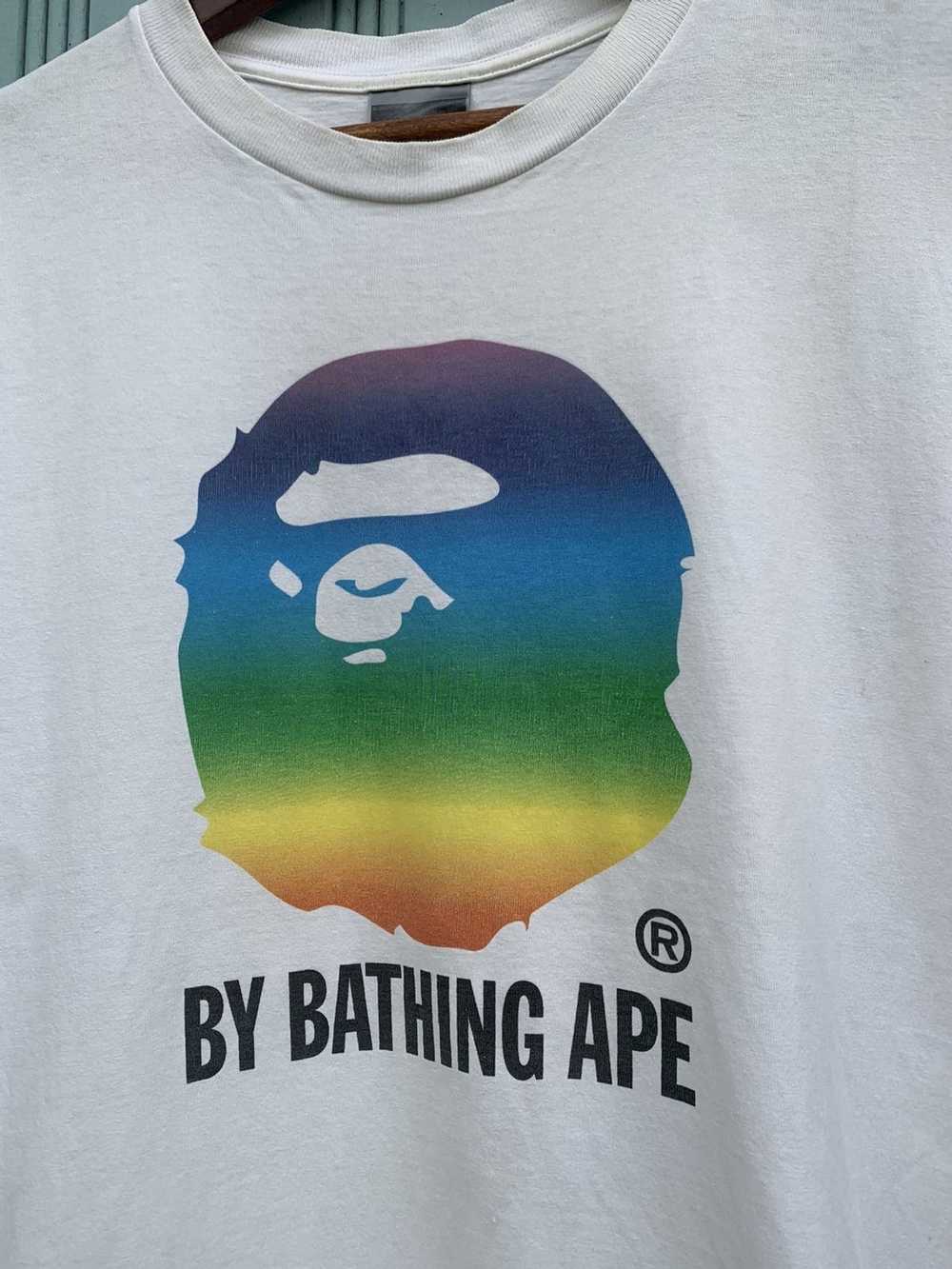 Bape × Vintage Bape Rainbow By Bathing Ape Tee - image 11