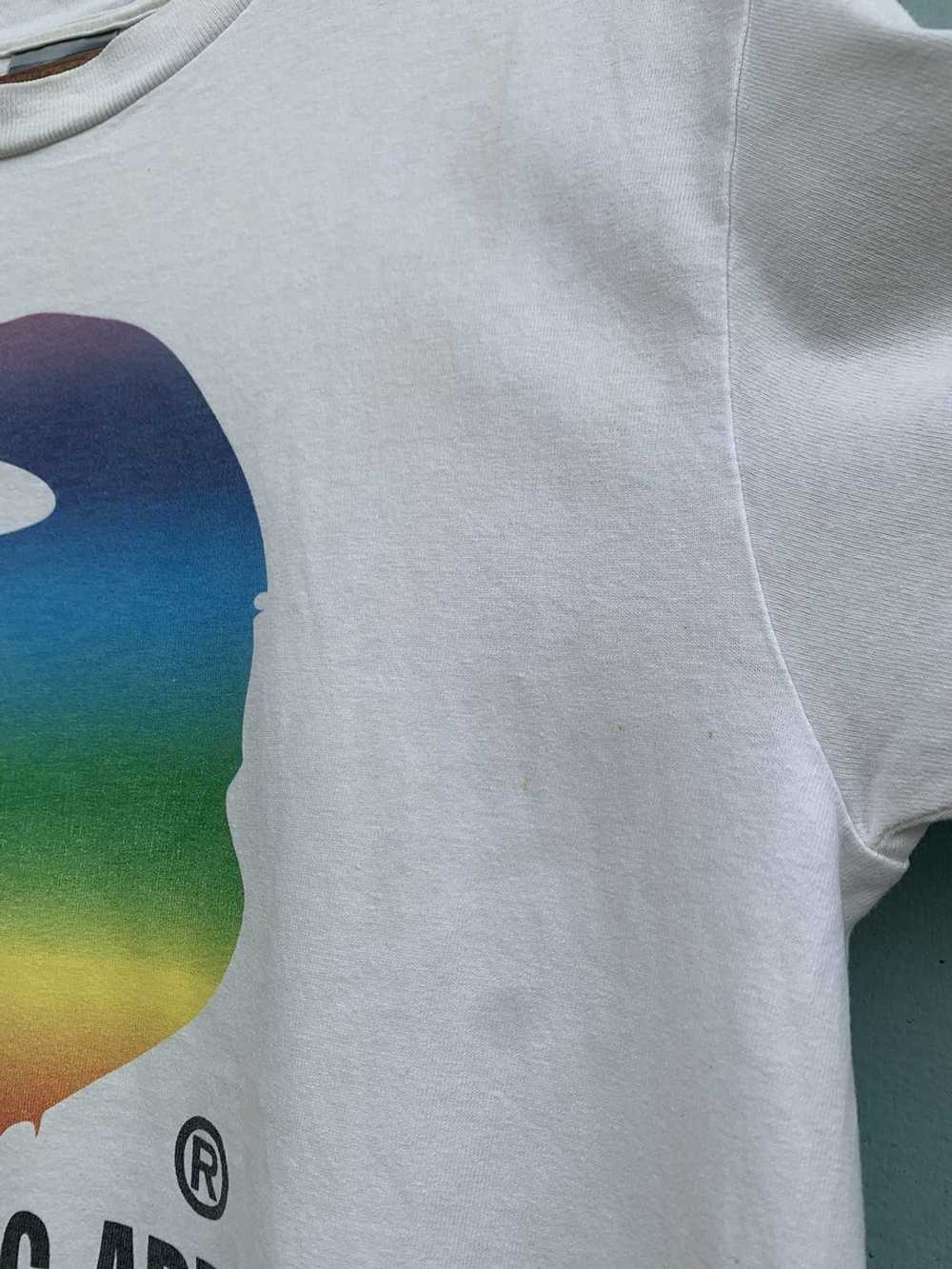 Bape × Vintage Bape Rainbow By Bathing Ape Tee - image 12