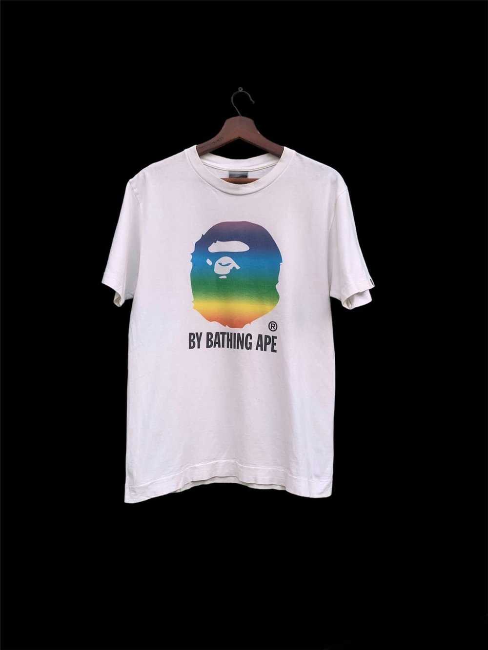 Bape × Vintage Bape Rainbow By Bathing Ape Tee - image 1