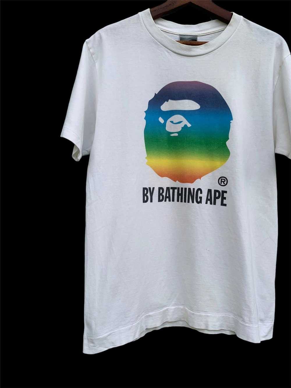 Bape × Vintage Bape Rainbow By Bathing Ape Tee - image 2