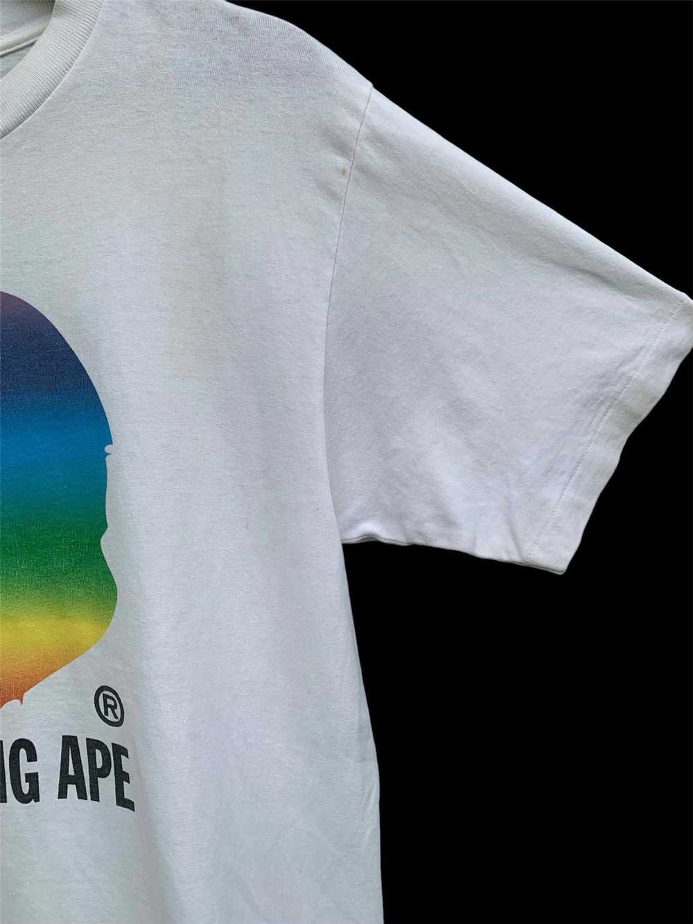 Bape × Vintage Bape Rainbow By Bathing Ape Tee - image 5