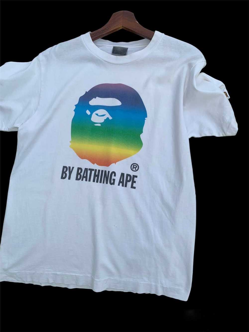 Bape × Vintage Bape Rainbow By Bathing Ape Tee - image 7