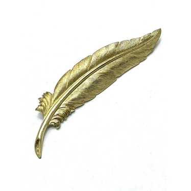 Monet Vintage Monet Feather Brooch Pin - image 1