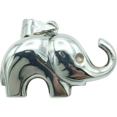 Sterling Silver Elephant Pendant