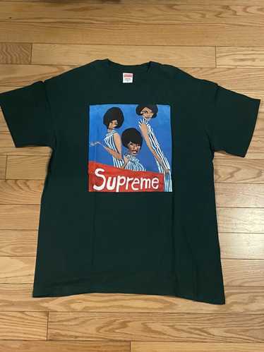 Supreme group best sale tee green