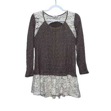 Other Ryu Pullover Tunic Sweater Lace Trim Ruffle… - image 1