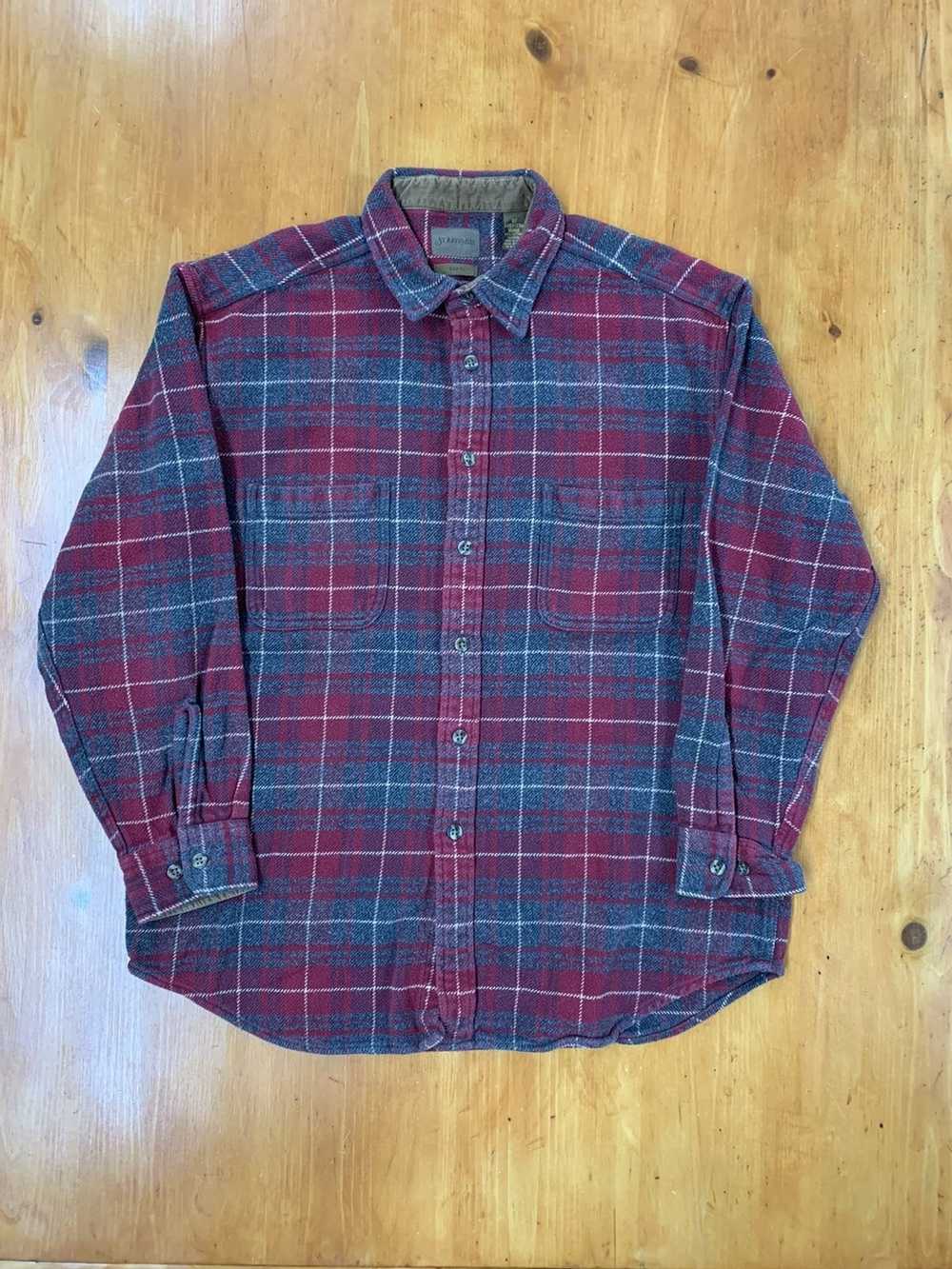 Vintage Vintage Flannel 1990s Brawny SJB Plaid Fl… - image 1