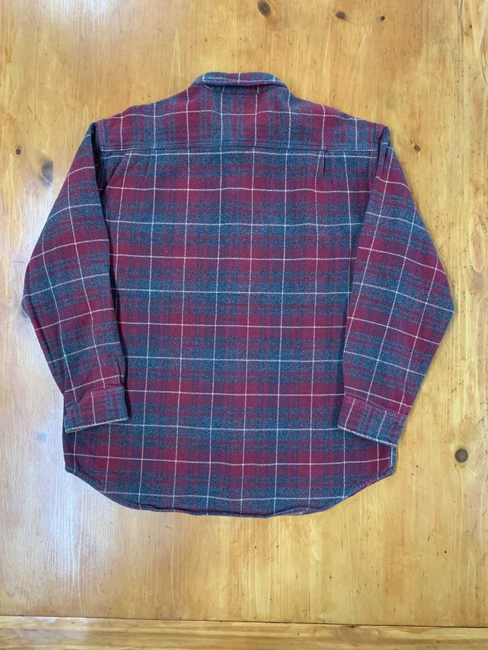 Vintage Vintage Flannel 1990s Brawny SJB Plaid Fl… - image 4