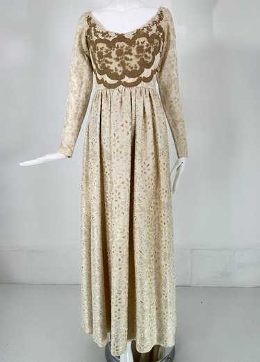 Galitizne Couture Renaissance Style Gown in Cream 
