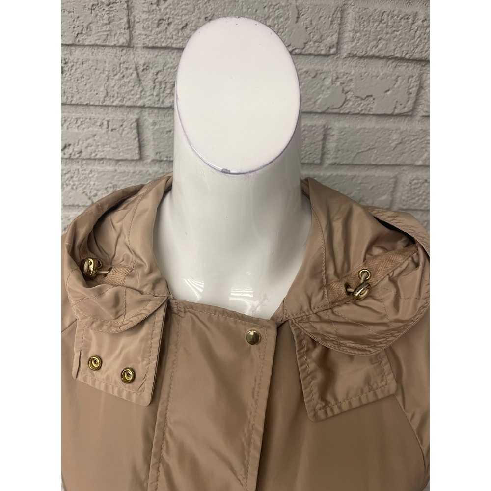 Zara Zara Basic Tan Hooded Windbreaker Jacket Siz… - image 10