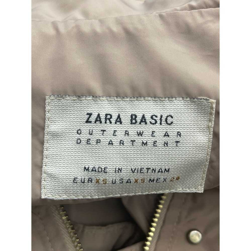 Zara Zara Basic Tan Hooded Windbreaker Jacket Siz… - image 11