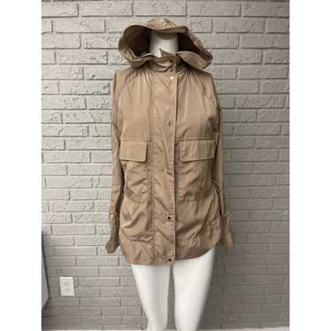 Zara Zara Basic Tan Hooded Windbreaker Jacket Siz… - image 1