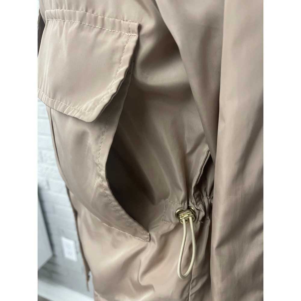 Zara Zara Basic Tan Hooded Windbreaker Jacket Siz… - image 4