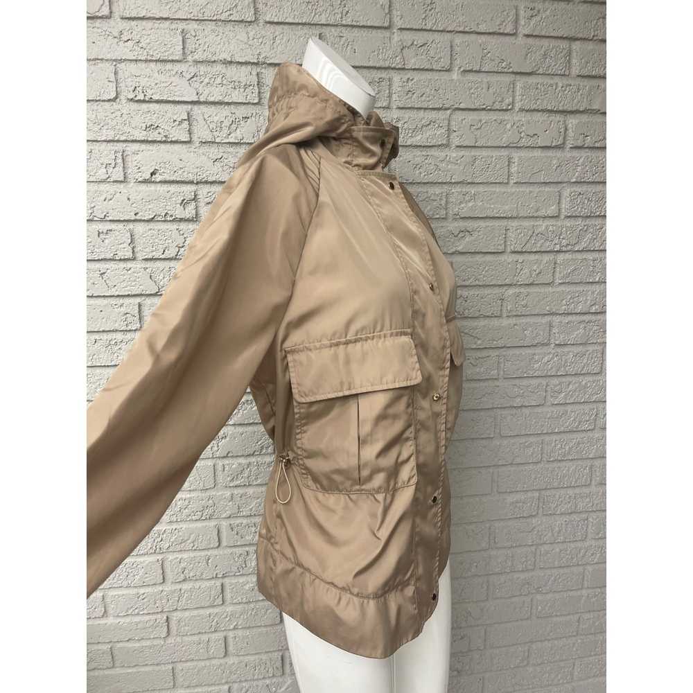 Zara Zara Basic Tan Hooded Windbreaker Jacket Siz… - image 6