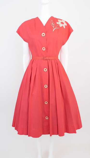 Pretty in Pink 1950s Dress - image 1