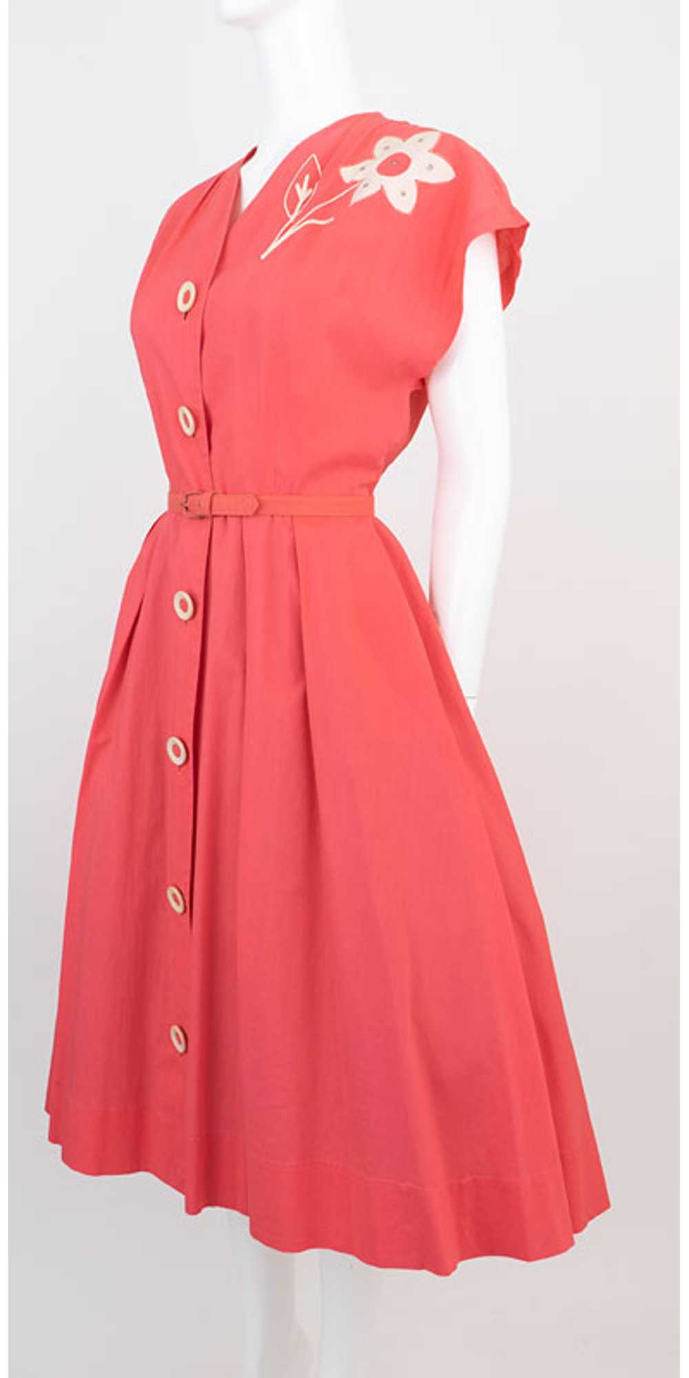 Pretty in Pink 1950s Dress - image 2