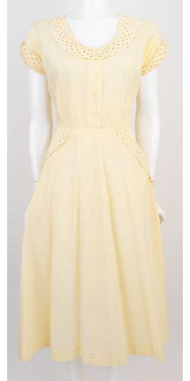 Yellow 1950s Summer Dress