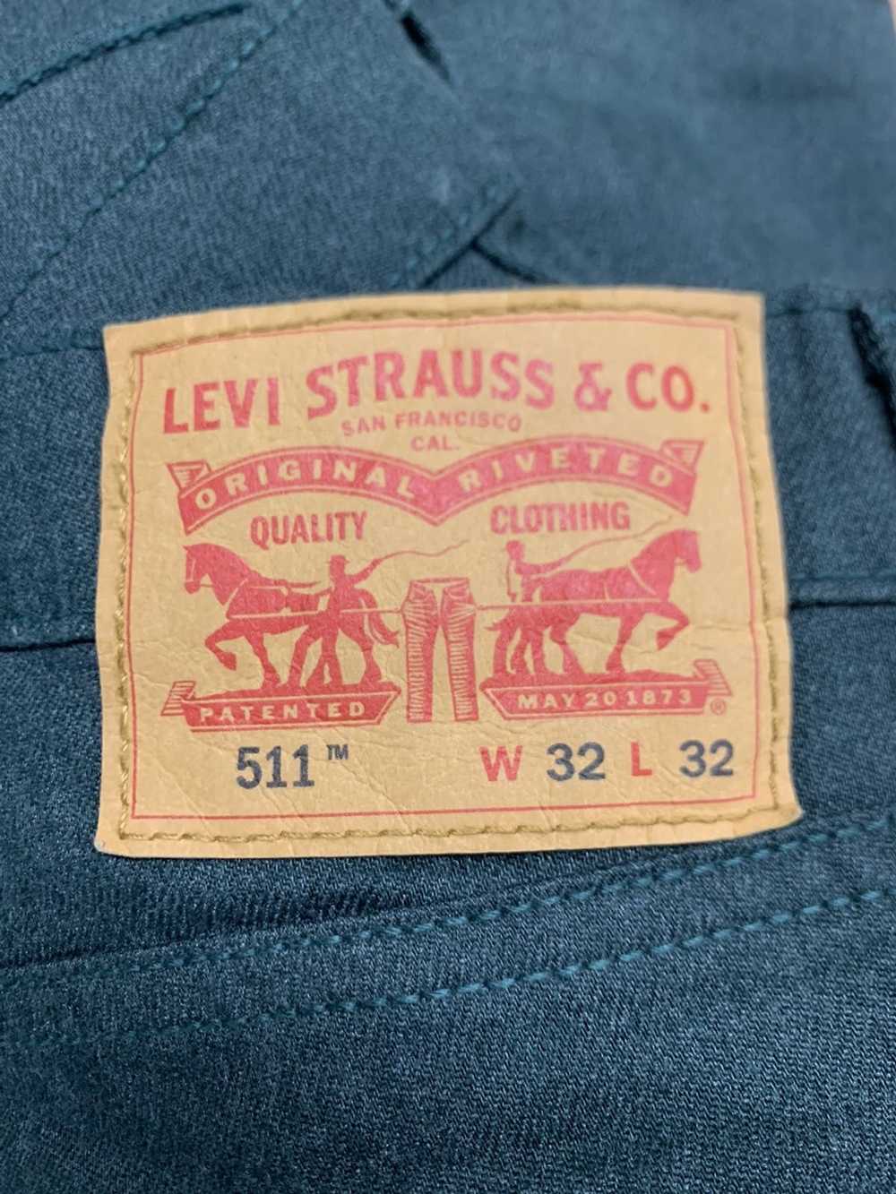 Levi's × Vintage Vintage Levis 511 White Tab Gree… - image 5